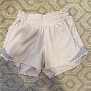 Women's Light Pink Lululemon hottie hot shorts
